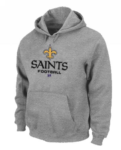 NFL Men's Nike New Orleans Saints Critical Victory Pullover Hoodie - Grey